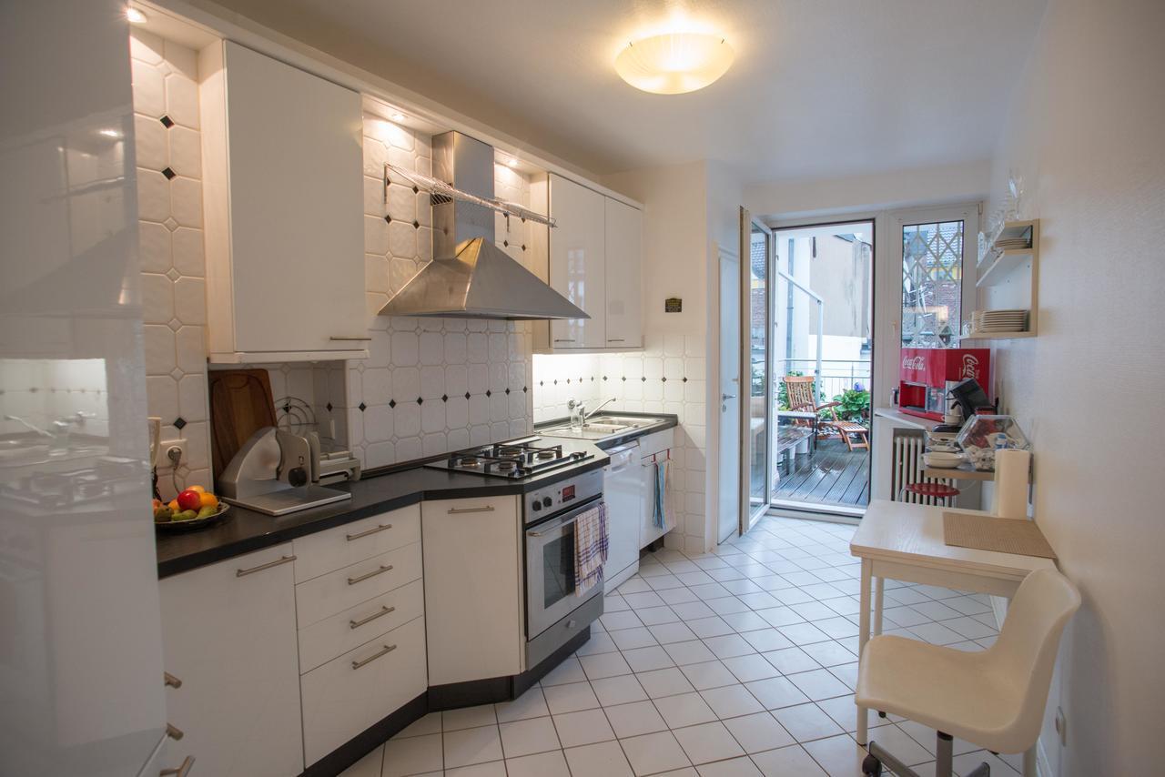 Apartement Mit Dachterrasse - Bei Curth Klingen - Teilen Sie Uns Ihre Ankunfszeit Mit Düsseldorf Eksteriør bilde